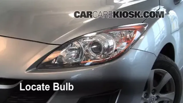 2010 Mazda 3 i 2.0L 4 Cyl. Luces Luz de carretera (reemplazar foco) 